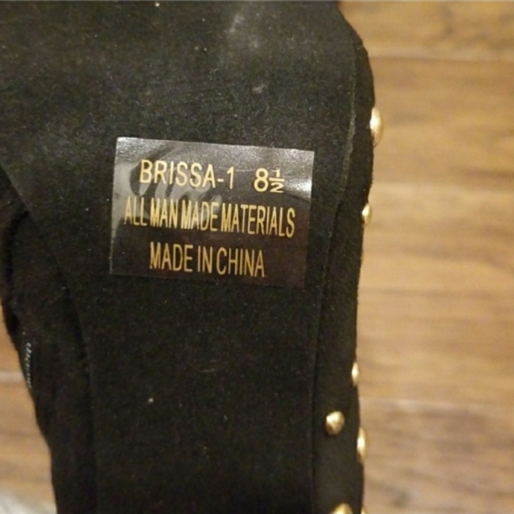 Barissa Black Ankle Bootie High Heels  | sz 8.5 - Picture 5 of 6
